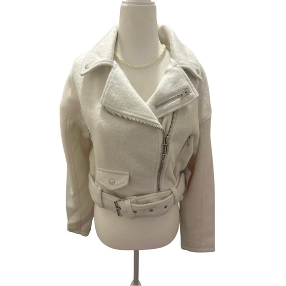 Juicy Couture Jackets & Blazers - Juicy Couture Mohair Boxy Cropped Moto Jacket NWT